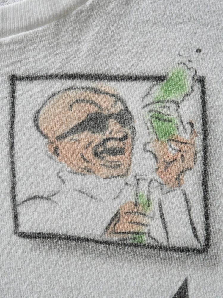 06's Painted T-shirt "SKINHEAD MAD SCIENTIST"