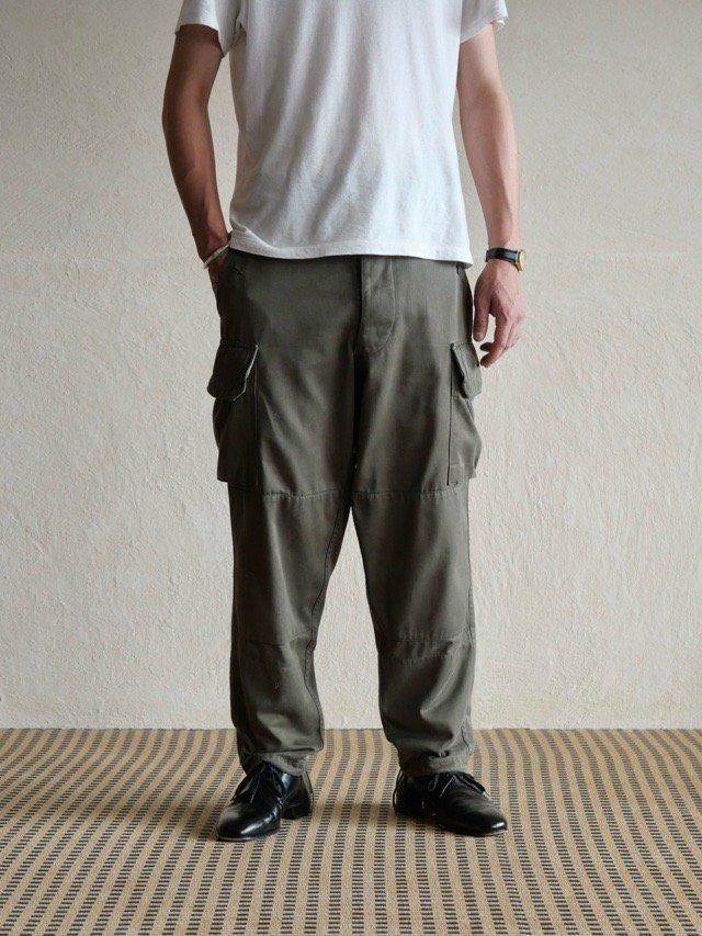 1983s Vintage French ARMY M-64 Cargo Trousers