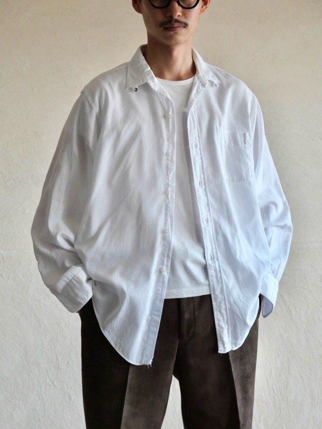 1960's Vintage Mr.Andre's 100% Cotton Piqu&#233; Dress Shirt, Tab-collar