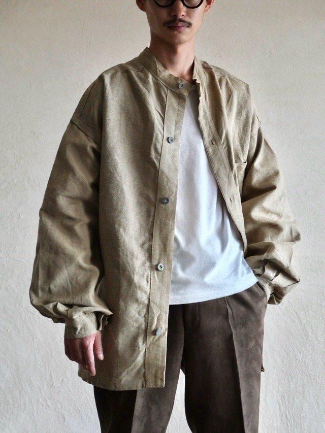 1930's Vintage French Military BOURGERON Linen Jacket 1930's Vintage French Military BOURGERON Linen Jacket