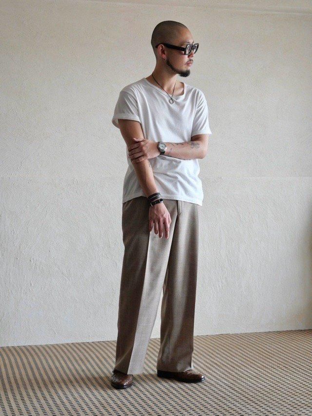 1980's Vintage Matteo Morna Tailored Trousers, Brown & SkyBlue Check Pattern