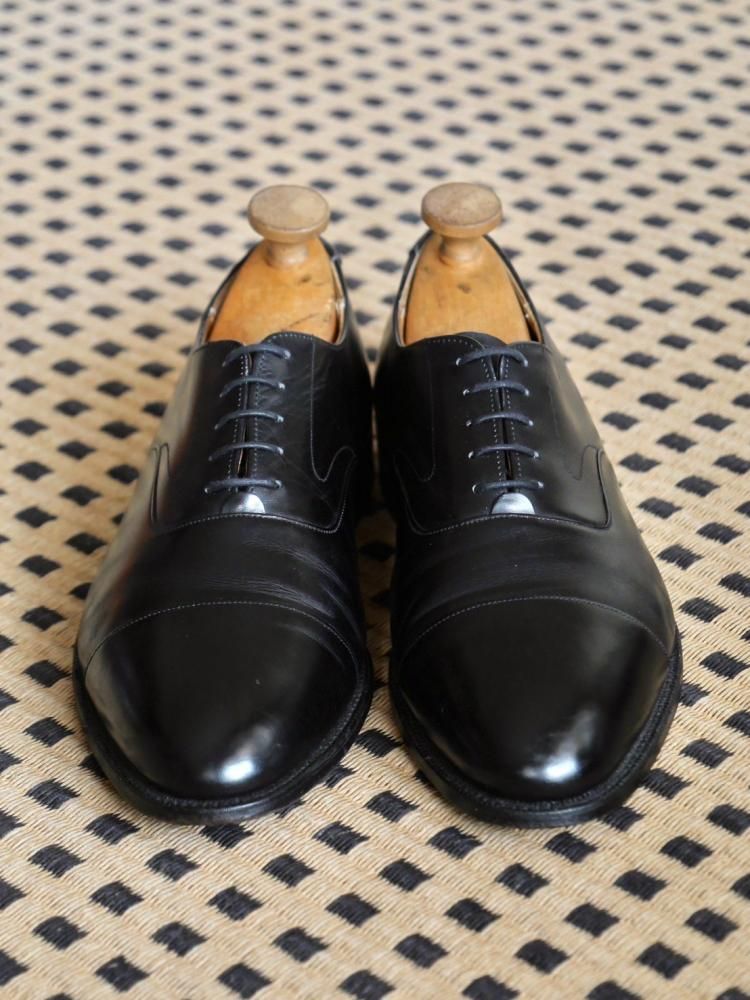 1980~90's Vintage COLEHAAN Bench-Made Shoes, Black "Made in England."