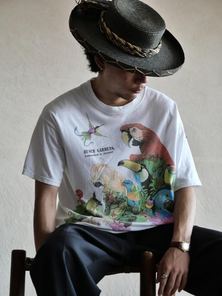 00's "Bird&Bird&Birds" Printed T-shirt