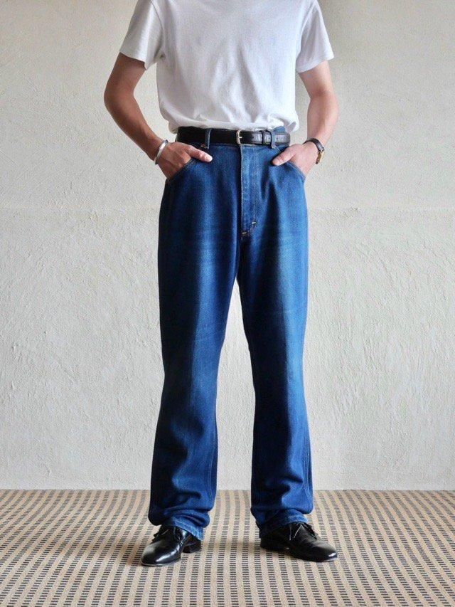 1980's Vintage Lee Stretch-Denim Flare Pants, Made in USA.
