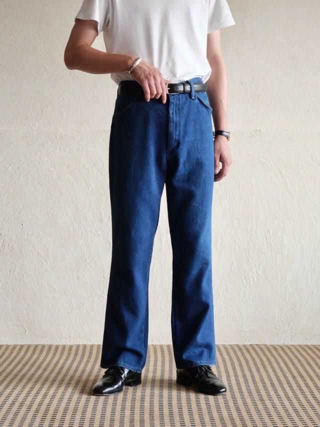 1980's Vintage Wrangler Stretch-Denim Flare Pants, Made in USA.