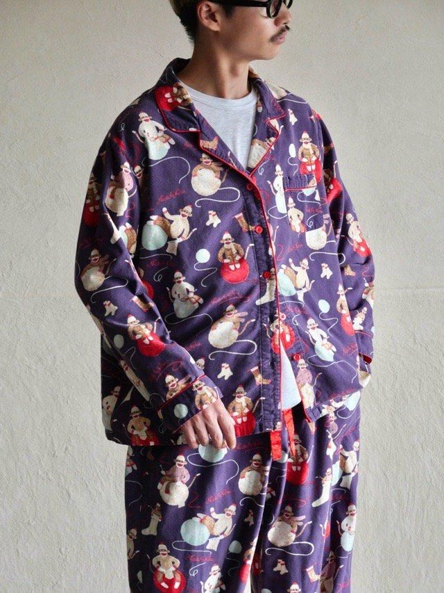 Nick&Nora Printed Cotton Flannel Pajamas Set-up