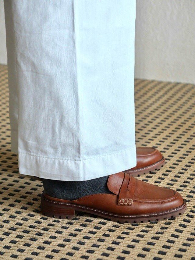 MADEWELL Leather Loafer-Sandals, Brown