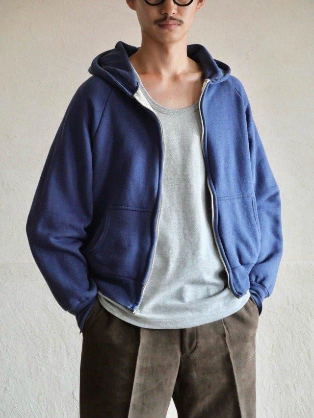 1980's Vintage BIGYANK Thermal Lined 
Zip-up Sweat Parka, Made in Romania.