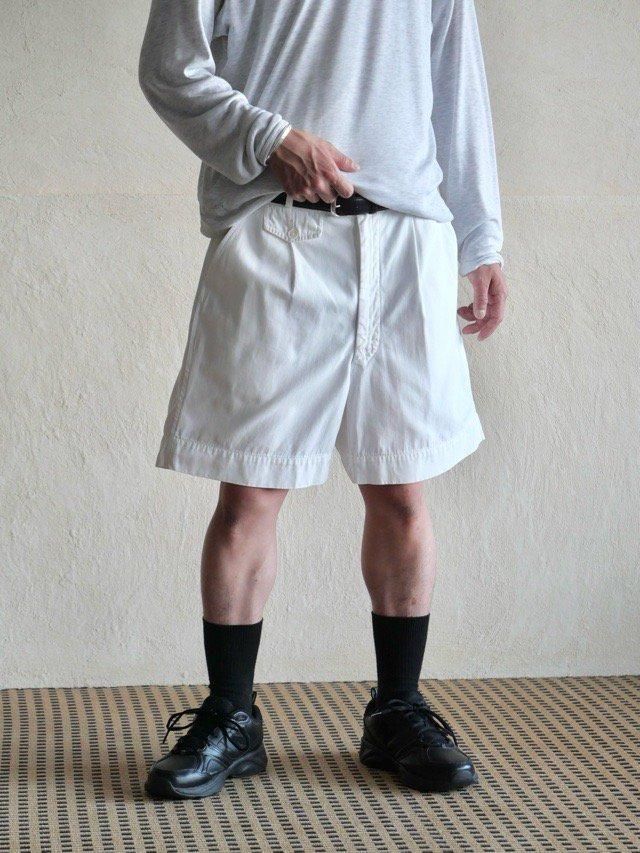 ~1970's Lewis Thos. Saltz Cotton Twill Shorts, White