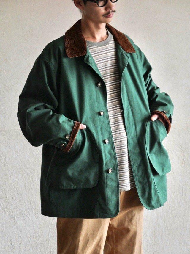 1990's Vintage LANDS'END Barn Jacket, Forest Green