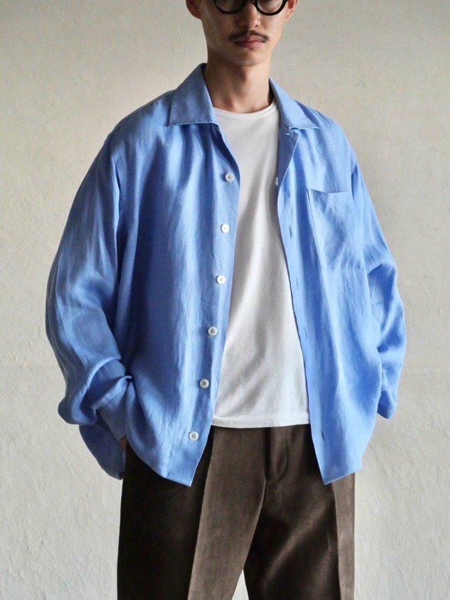 1990~00's Classica 100% Linen Shirt, Made in Italy.