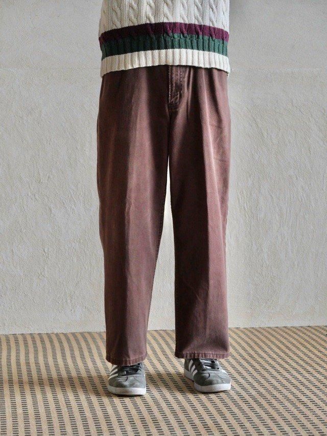 00's LAND'S END Relaxed Fit Cotton Canvas Trousers