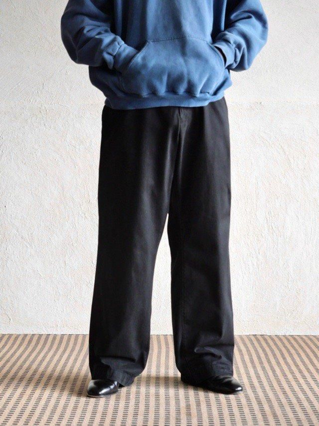 00's OLD NAVY Black Cotton Chino Trousers "LOOSE"