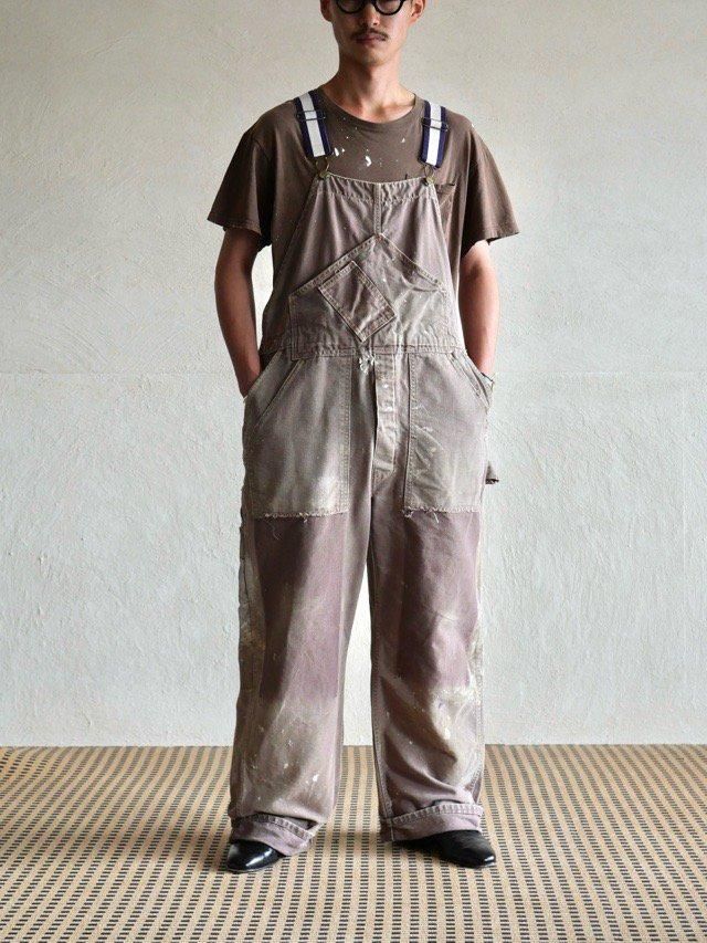 1960's Vintage MADEWELL Brown Duck Overall