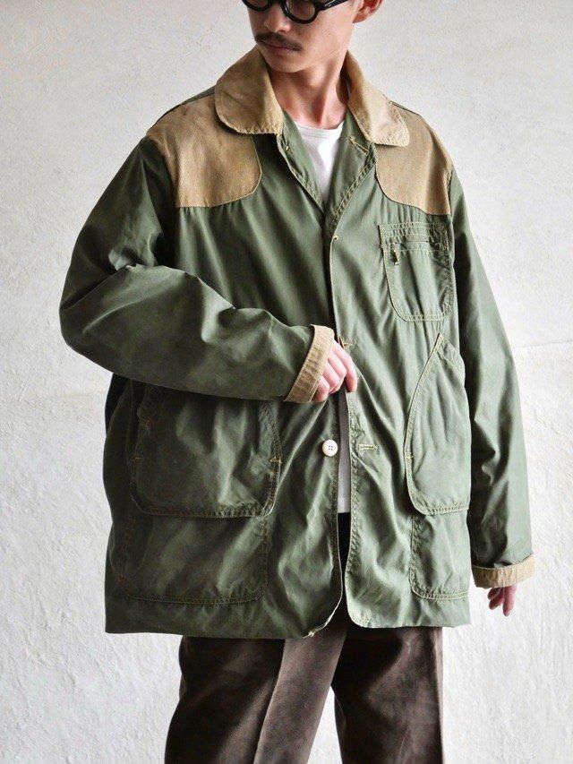 1950~60's Vintage Hunting Cotton Jacket, Olive