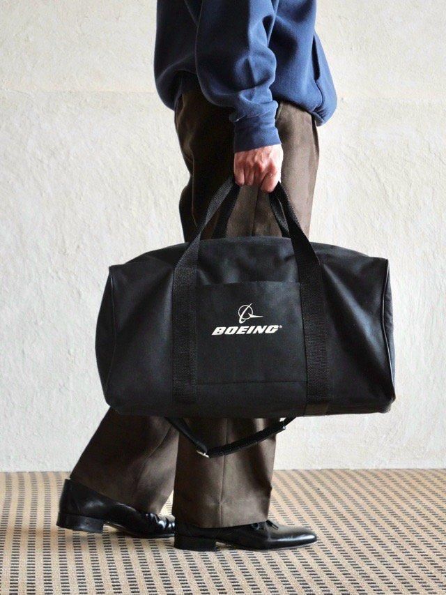 1990's Vintage "BOEING" Nylon Boston Shoulder Bag