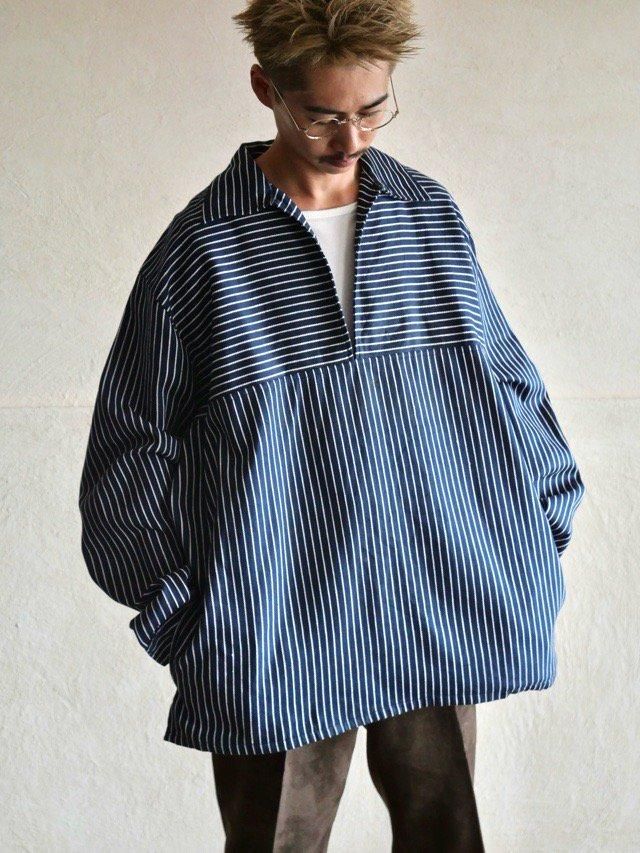 1970~80's Euro Vintage Fisherman Cotton Smock