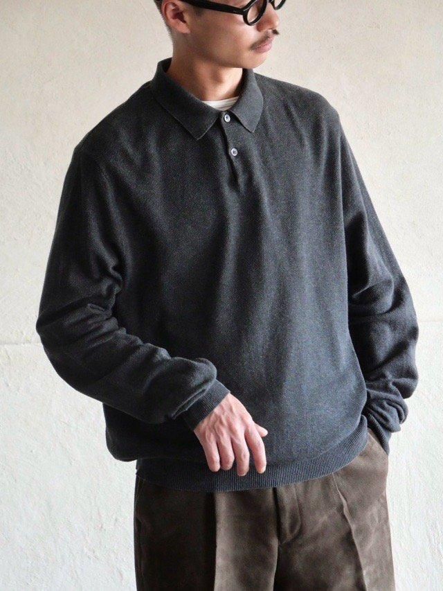 00's RalphLauren Cotton Knit Polo, Made in Italy.