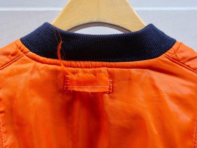 1990's ZEPEL MA-1 type Nylon Blouson, Navy/Orange - Vintage 1990's ZEPEL MA-1 type Nylon Blouson, Navy/Orange - Vintage
