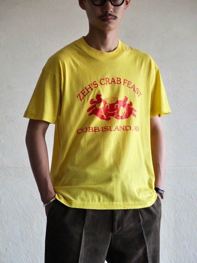 1980's USA Vintage Printed T-shirt "SAILOR CRAB"