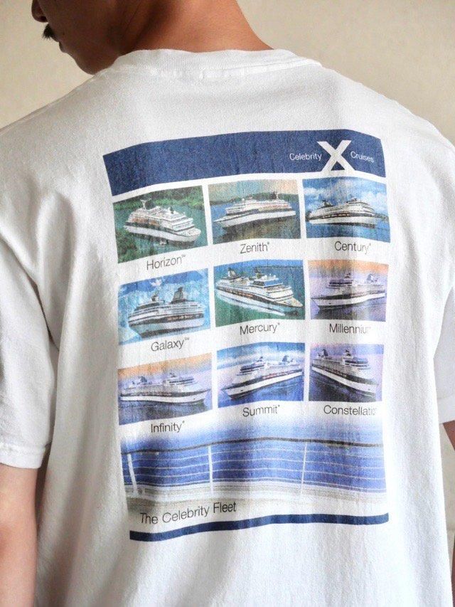 00's~ Printed T-shirt "CELEBRITY CRUISES"