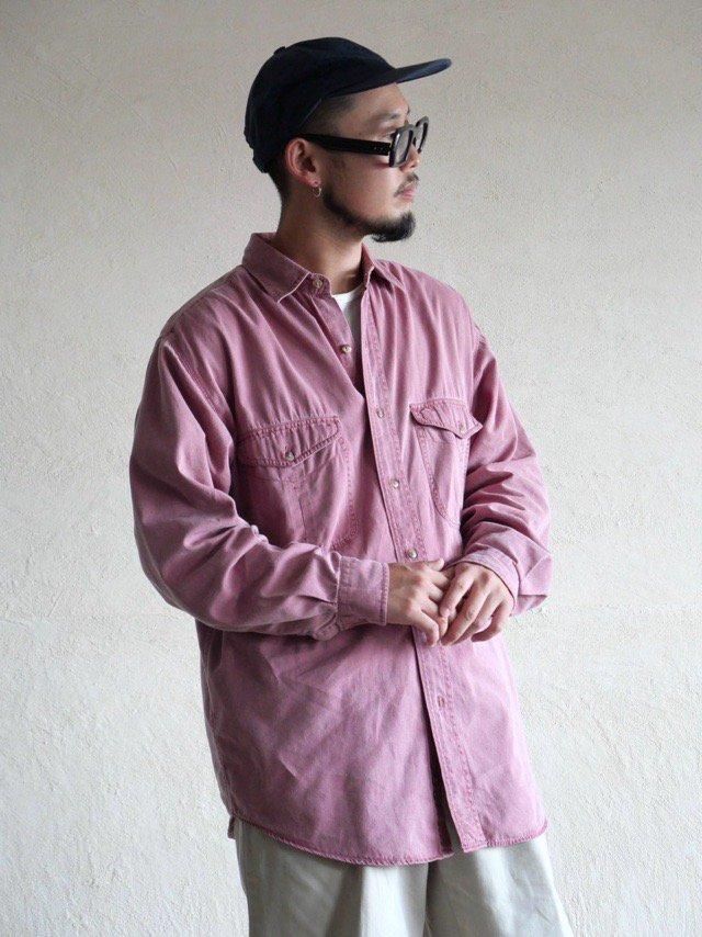 1990's Eddie Bauer RftonTwil Shirt "Fade-Pink"