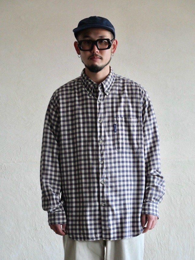 &#12316;00's Columbia Cotton B.D.check Shirt " Blue  Red " 