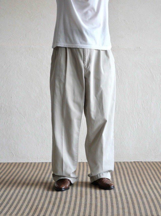 1990's Ralph Lauren Chino Trousers " HAMMOND PANT "(Out tuck) / Made in Mexico of USA fabric, Beige