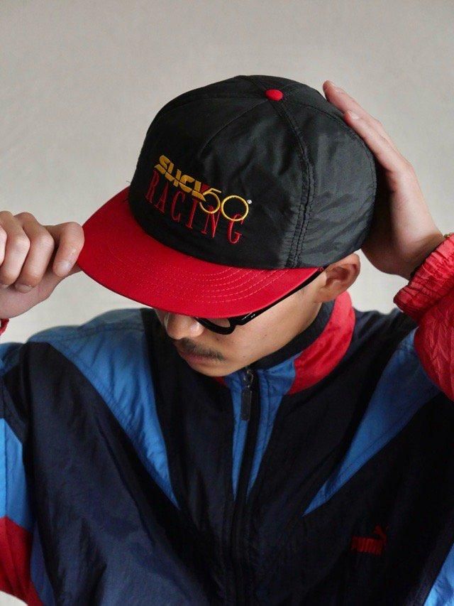 1980-90's Vintage Nylon Cap, SLICK 50 RACING / Made in USA.