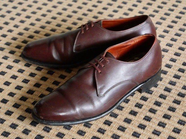 1980's Vintage Dack's Leather Shoes Reddish Brown, Made in Canada.