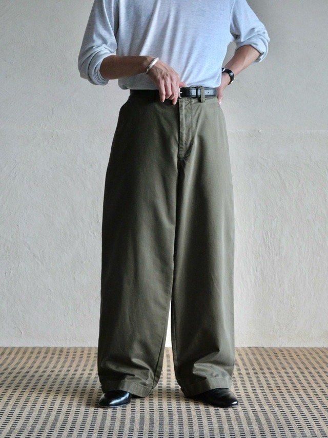 J.CREW "GIANT FIT" Chino Trousers, 
U.S.ARMY Style West-Point Cloth / Olive