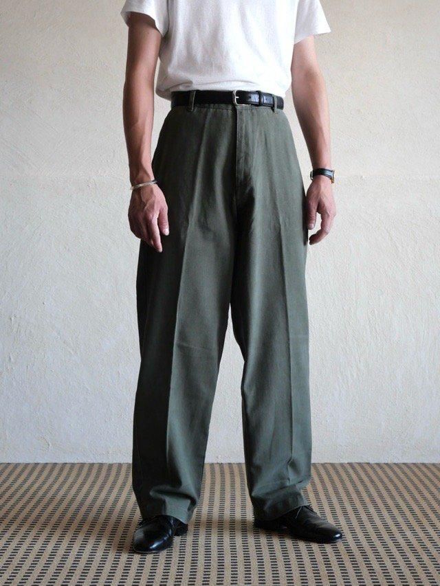 00's Dead Stock 
St JOHN'S BAY "SUEDED TWILL PANT" Olive
