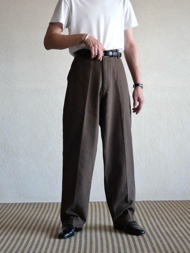 00's Dead Stock 
St JOHN'S BAY "SUEDED TWILL PANT" Brown
