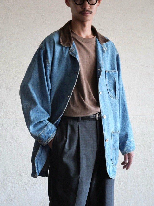 1990's Unknown Design Denim Blazer Coverall 
