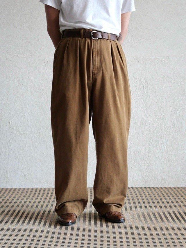 1990's RalphLauren ANDREW PANT Chino Trousers "Toasted tea"
