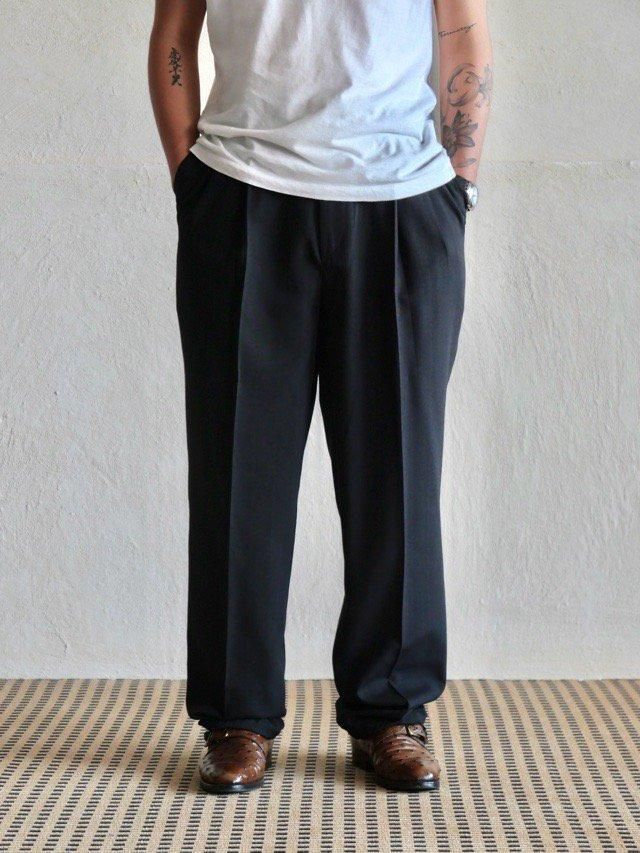~00's Drawcord Woolmix Trousers
