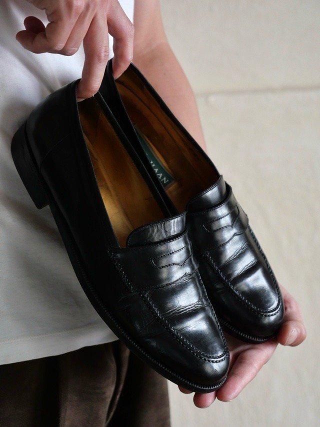 COLEHAAN Leather Loafers, Made in ITALY
