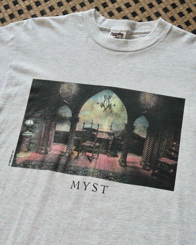 1990's Vintage Printed T-shirt "MYST"