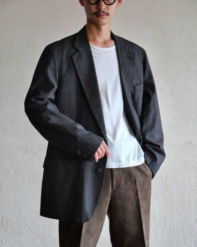 1990's Vintage BrooksBrothers Wool Tailored Jacket, Imported Fabric, Made in USA.