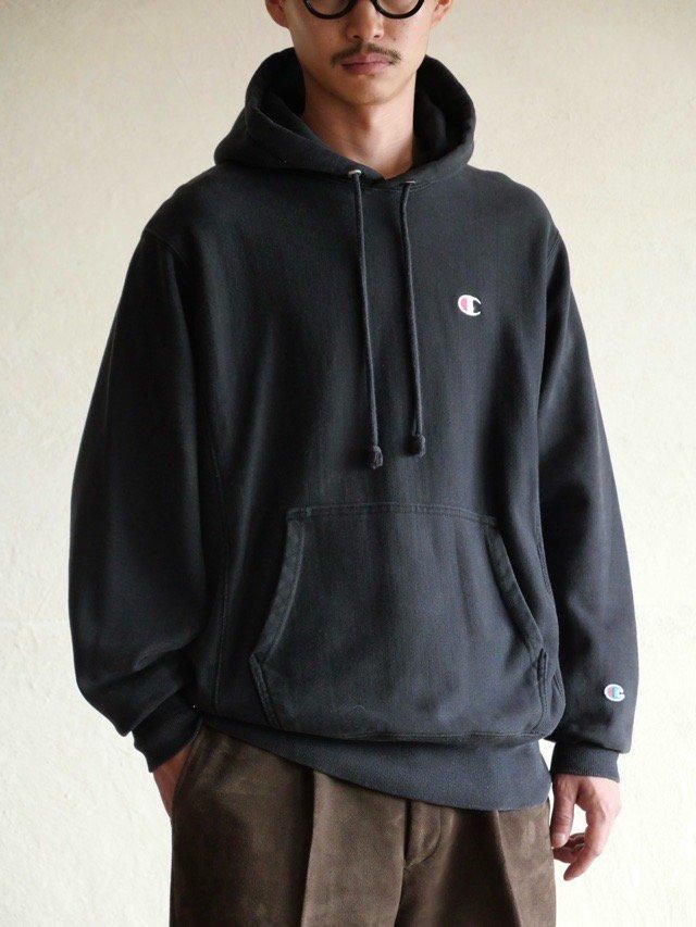 00's Champion Foodie Sweat Shirt "Black"