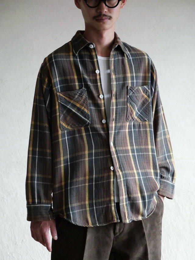 1970's BIG MAC Flannel Shirt "Brown"