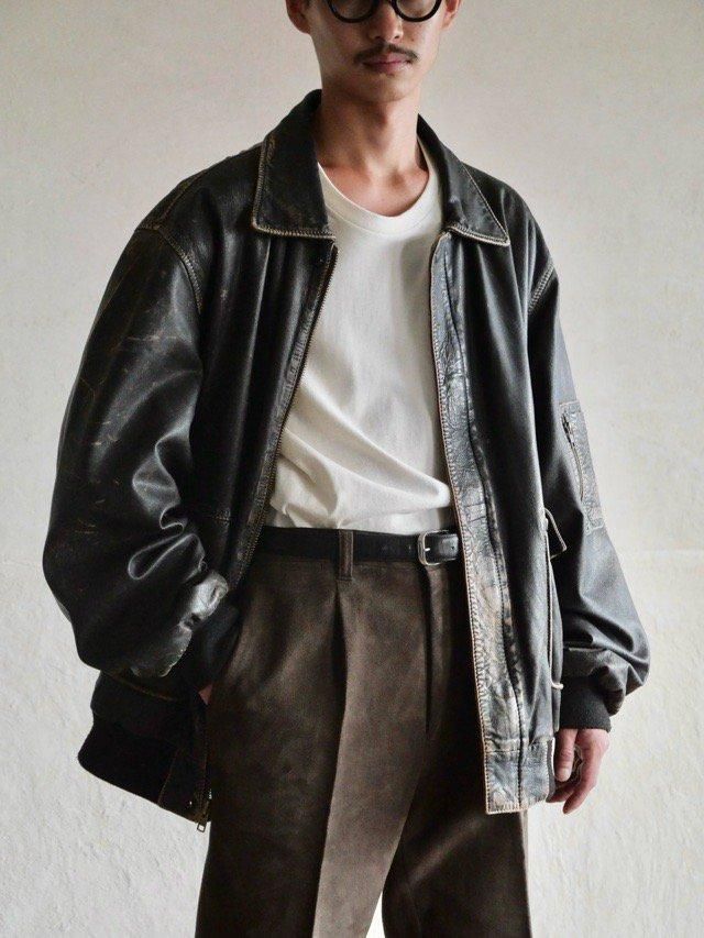 00's ORVIS Sheepskin Flight Jacket Type