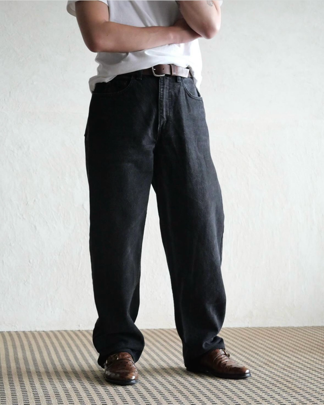 1990's Levi's533 Black Denim Pants Made in Canada