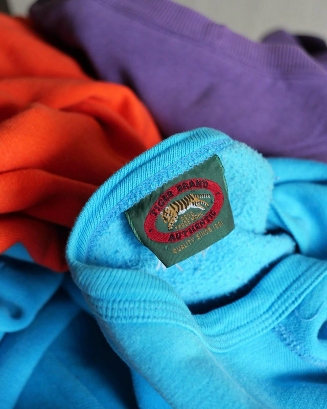 1980's TIGER Brand Cotton Sweat Shirt【Light blue