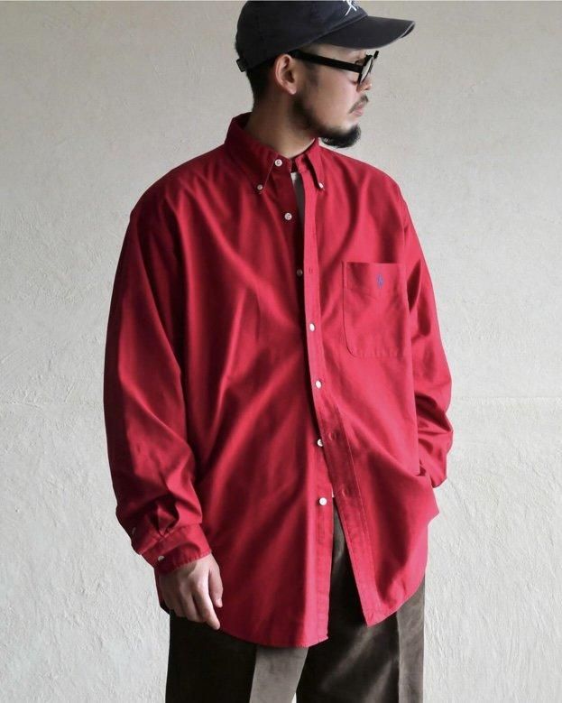 00's RalphLauren "BIG SHIRT" Red