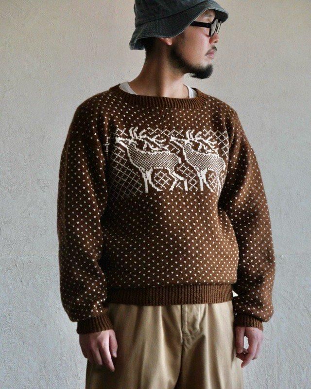 Handmade Vintage Nordic Knit Sweater