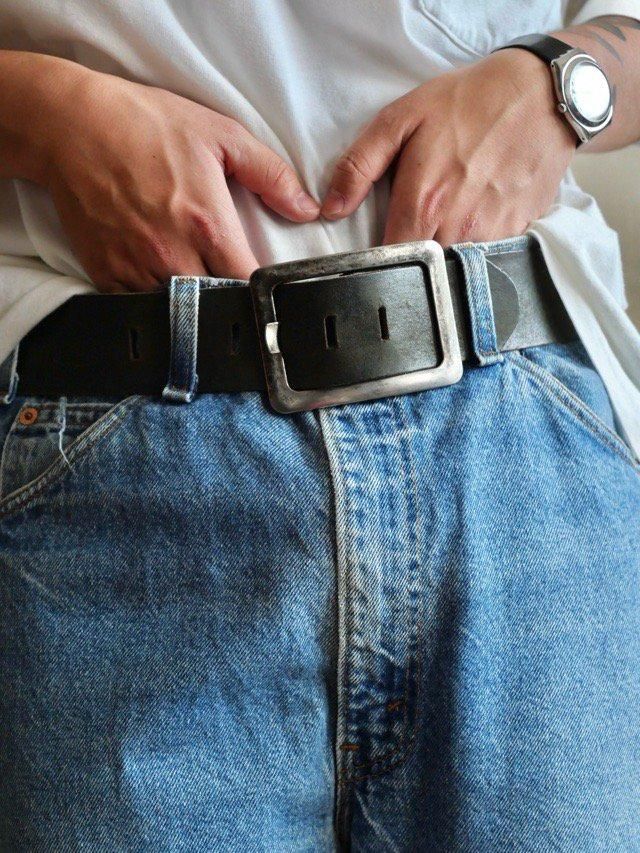 Vintage Leather Belt,Made in Germany.