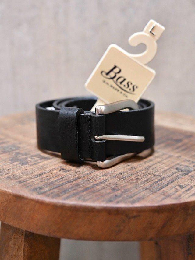 Dead Stock Vintage  G.H.BASS Black Leather Belt