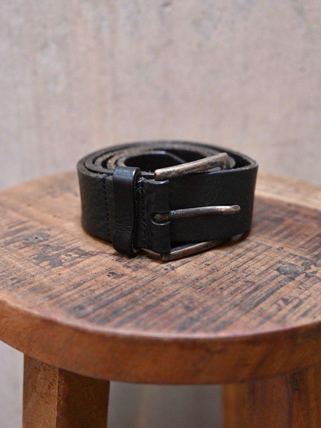 Vintage Unknown Black Leather Belt