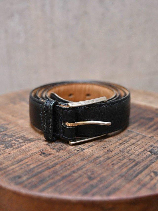 Vintage Unknown Black Leather Belt